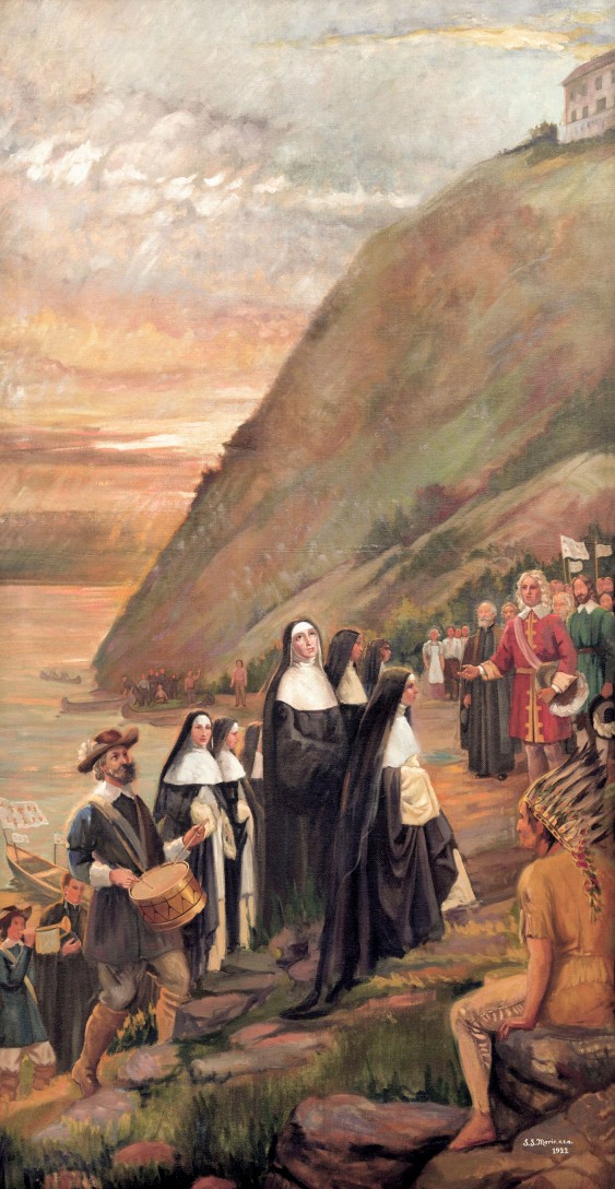 Arrivée des Augustines - 1er août 1639