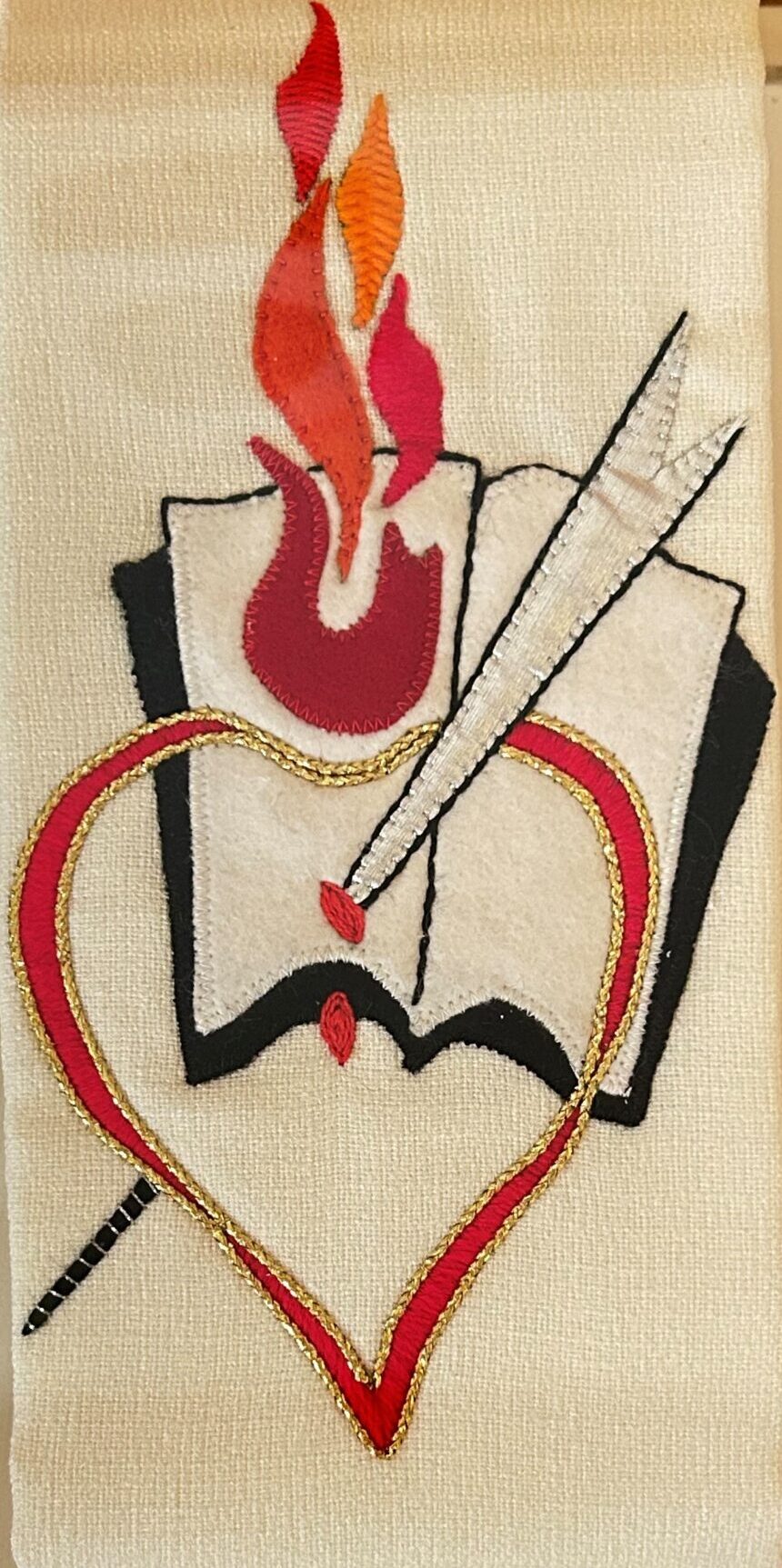 Étole coeur d'Augustin